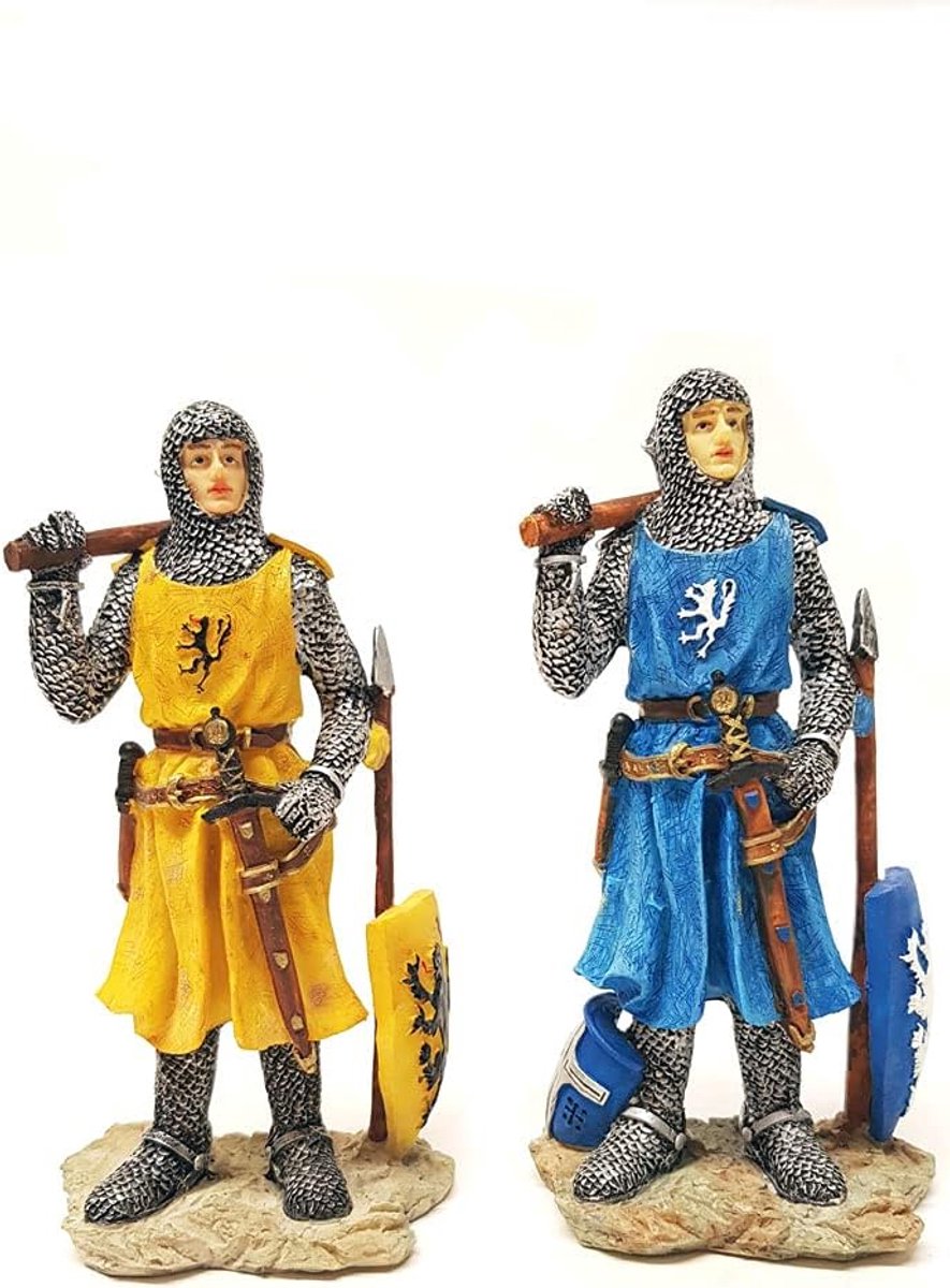 Ridder set - 4 x 6 cm - Polyresin - Geschikt voor binnen en buiten - ShopVlot
