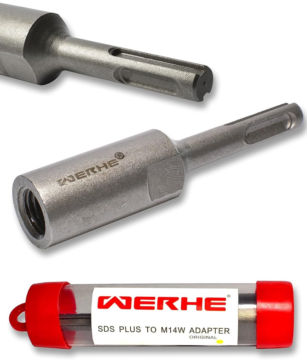 SDS Plus Adapter M14 Draad - Voor Hamer en Kernboor - Laagtrillend en Sterk - Voor Nat en Droog Boren - ShopVlot