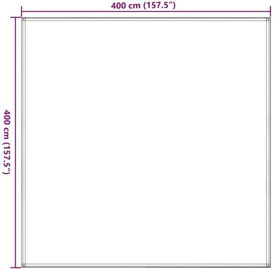 vidaXL - Tenttapijt - 400x400 - cm - antracietkleurig van Vidaxl — afbeelding 3