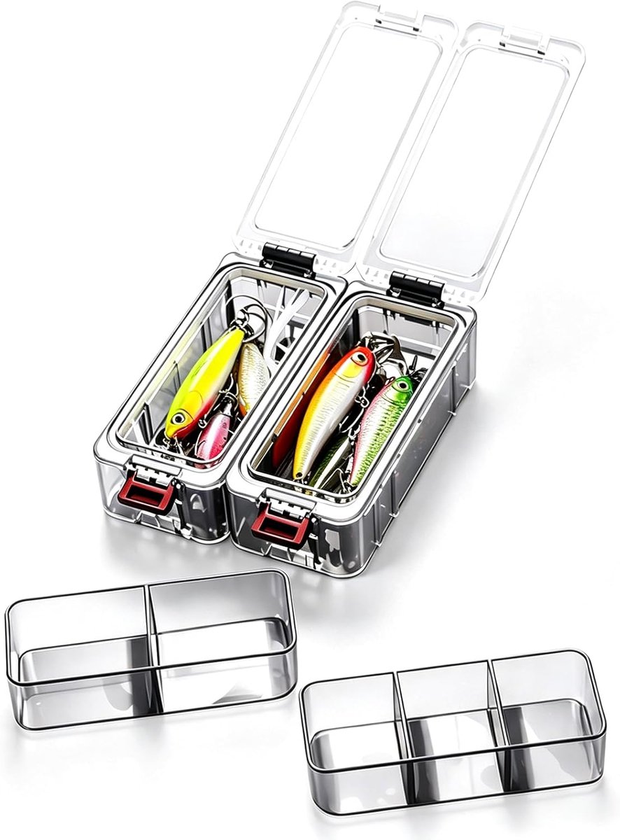Opbergbox voor visaccessoires - waterdicht en roestvrij - handige organizer - ideaal voor vissers - ShopVlot