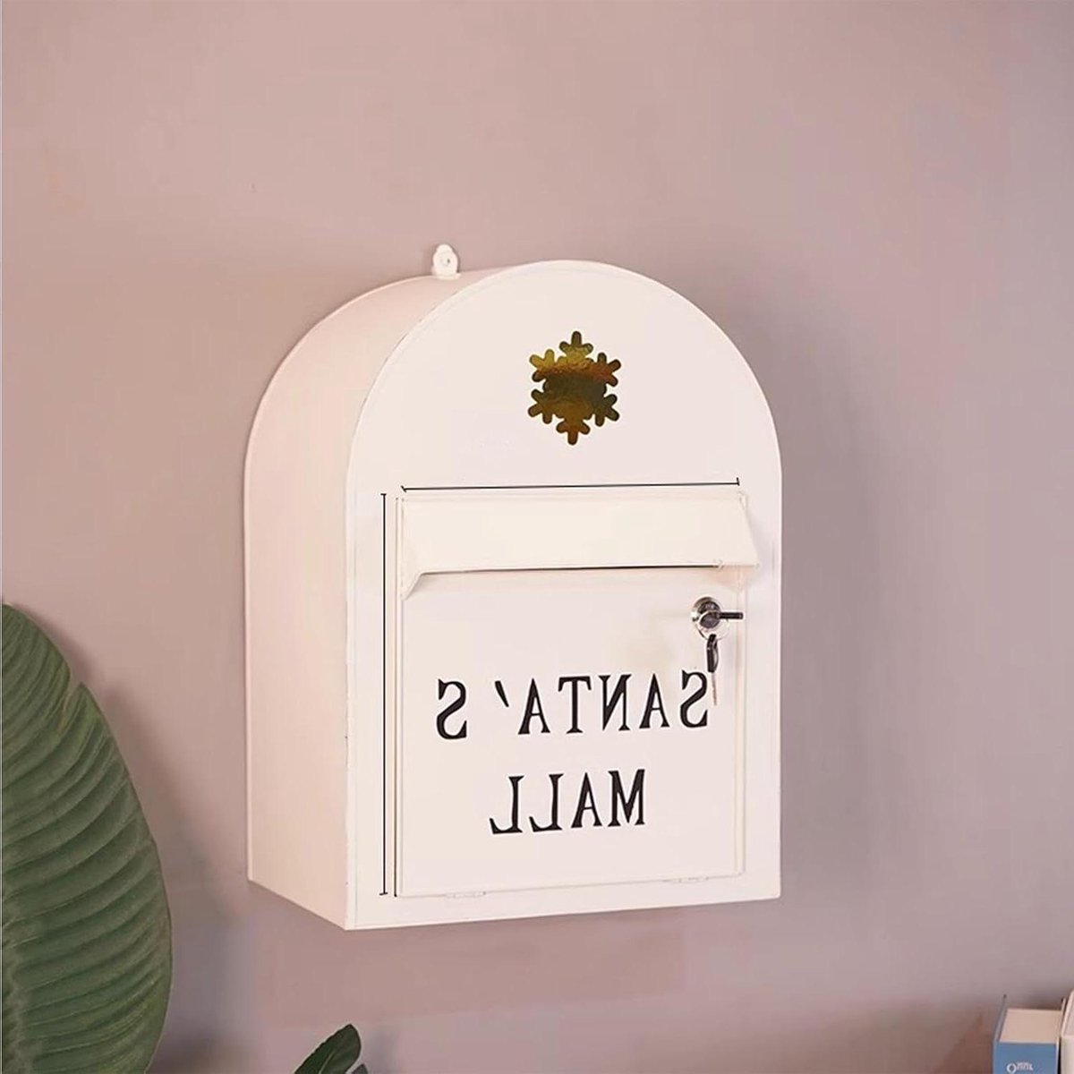 Brievenbus Buiten - Wandbrievenbus Metaal - Post Ontvangen - Grote Capaciteit - 114x91x157 inch - Decoratief