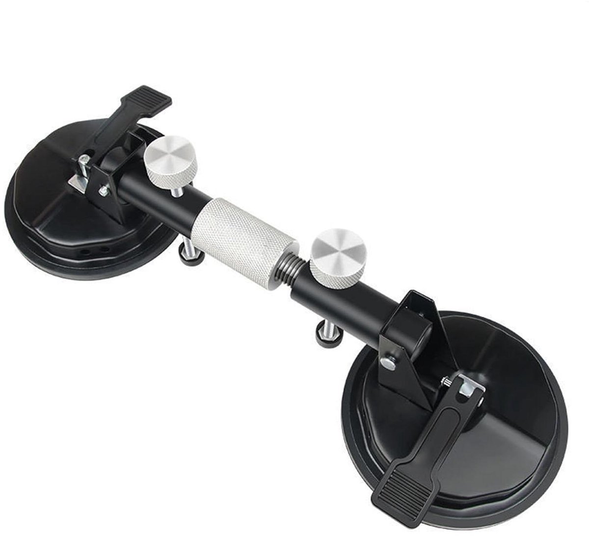 Vacuüm Plaatgreep - Tegellifter Glaslifter - Deuken Verwijderen - Zeer Sterk Aluminium - 23 x 13.5 x 16.5 cm - Zilver