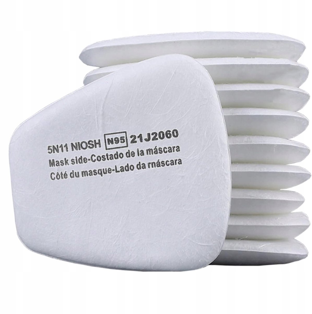 Merkloos Stoffen maskers Filters P1 N95 - 10 st