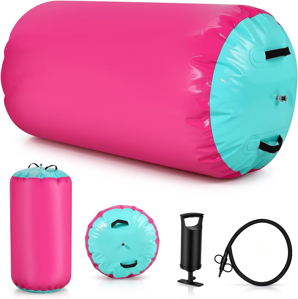 Opblaasbare Air Roller - PVC Gymnastiekrol - Duurzaam en Waterproof - Ideaal voor Yoga en Pilates - SnelShoppen