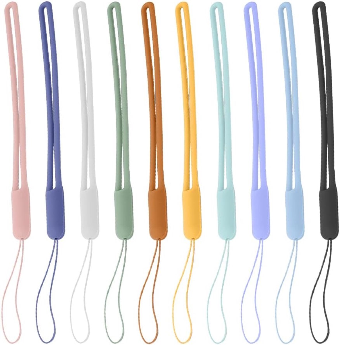 Lanyard 19cm - 10 Stuks - Zacht en Comfortabel - Ideaal voor Sleutels en Kaarten - SnelShoppen