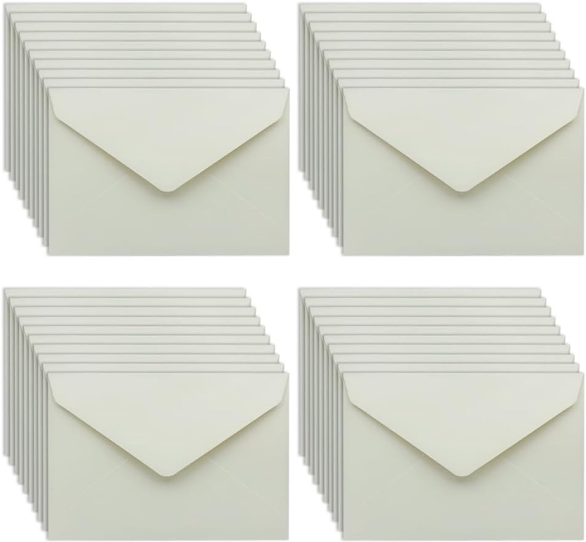 C6 kraftpapier enveloppen 40 stuks - klassieke stijl - zonder plakstrip - ideaal voor wenskaarten - SnelShoppen