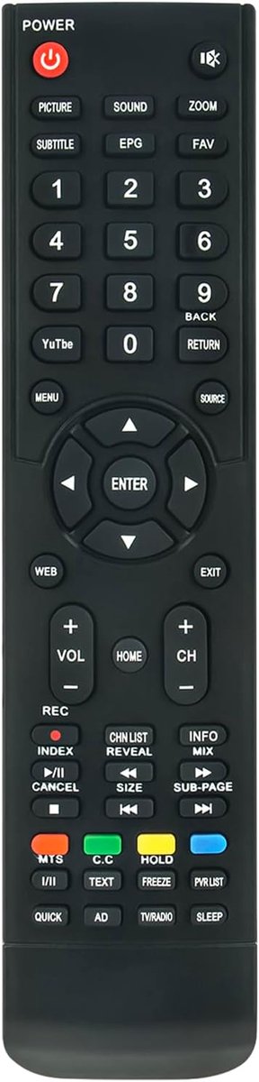 ALLIMITY RM-C3311 Remote Control Replacement suitable for JVC LED LCD TV LT-43HW97U LT-49HW97U LT-55HW97U - ShopVlot