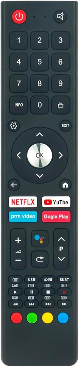 ALLIMITY Remote Control Replacement suitable for TEKLIO Smart LED TV TK32HSA11 TK40HSA11 - TKO43QA11 TKO24GTV TKO32GTV - ShopVlot