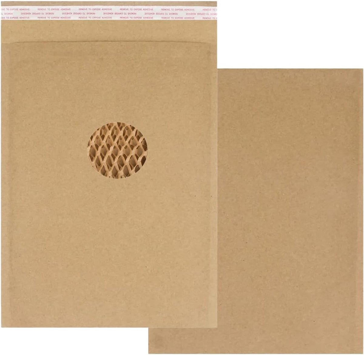 Padded enveloppen 215 x 150mm - 100% gerecycled papier - veilig zelfsluitend - ideaal voor verzending - ShopVlot