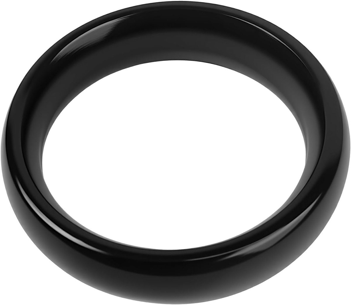 Cockring 45mm - Aluminium - Zwart - Ergonomisch ontwerp voor comfort - ShopVlot