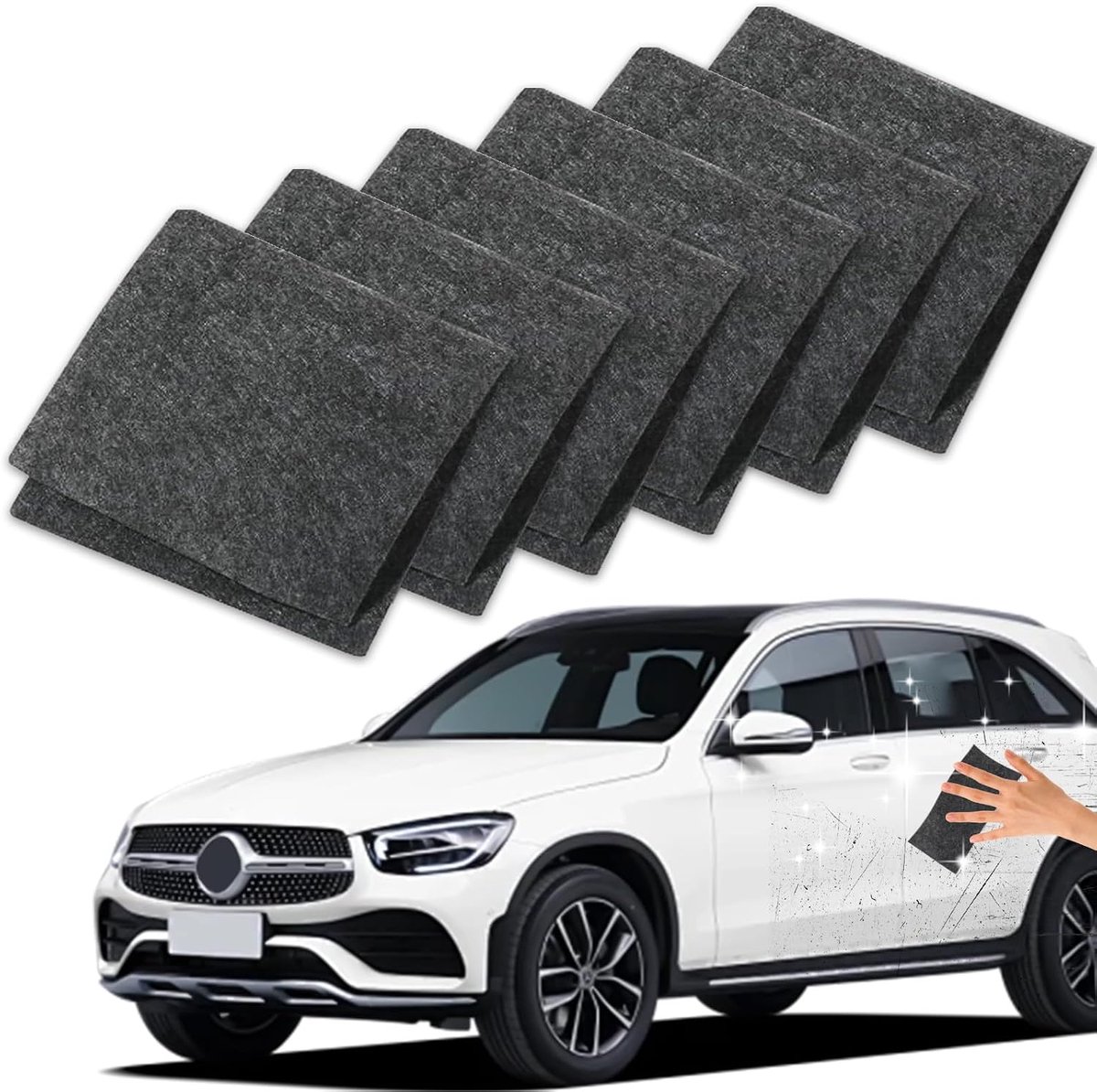 Nano Sparkle Doek 6 Stuks - Origineel Nano Sparkle Doek - Voor Licht Krassen - Beschermt Autolak - ShopVlot