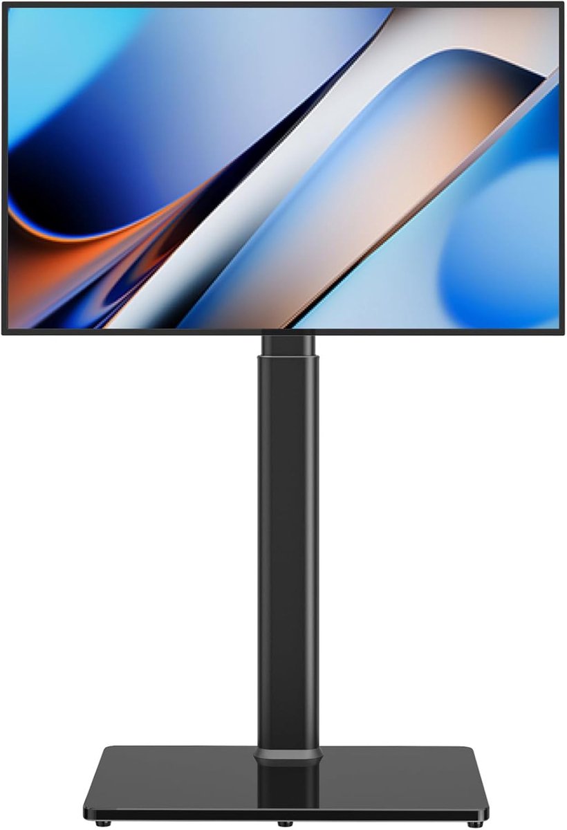 TV vloerstandaard 27-65 inch - hoogte verstelbaar - ruimtebesparend ontwerp - ideale oplossing voor tv-kijken - ShopVlot