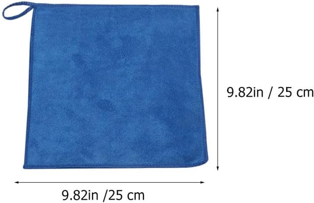 Handdoeken 4 stuks - super absorberend - blauwe katoen - ideaal voor pigmenten en schilderen - ShopVlot