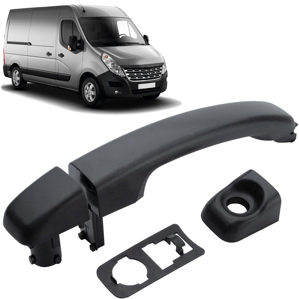 Deurgrepen buiten voor Movano Mk2 en Master Movano Mk3 - Precisiepasvorm - Eenvoudige installatie - ShopVlot