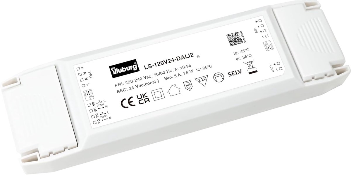 LED transformer 24 V 12 W - dimmable DALI 0-10 V - flikkervrij - ideaal voor sfeerverlichting - ShopVlot