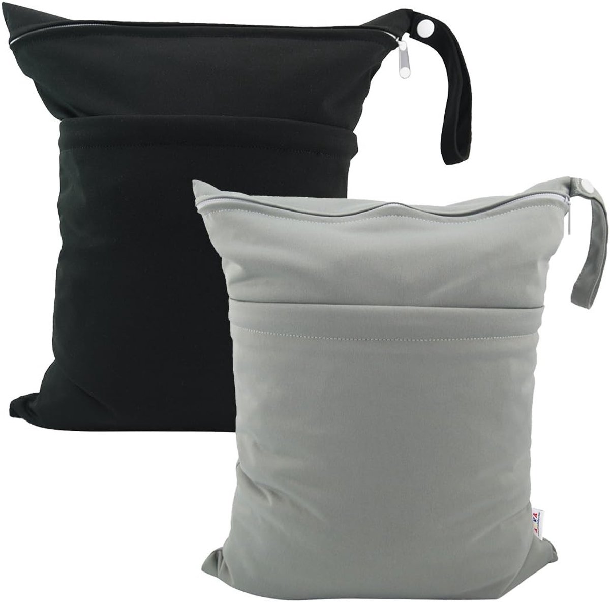 Verwisselbare luiertas 2-pack - Herbruikbaar en waterproof - Met dubbele rits - Handig voor onderweg - ShopVlot