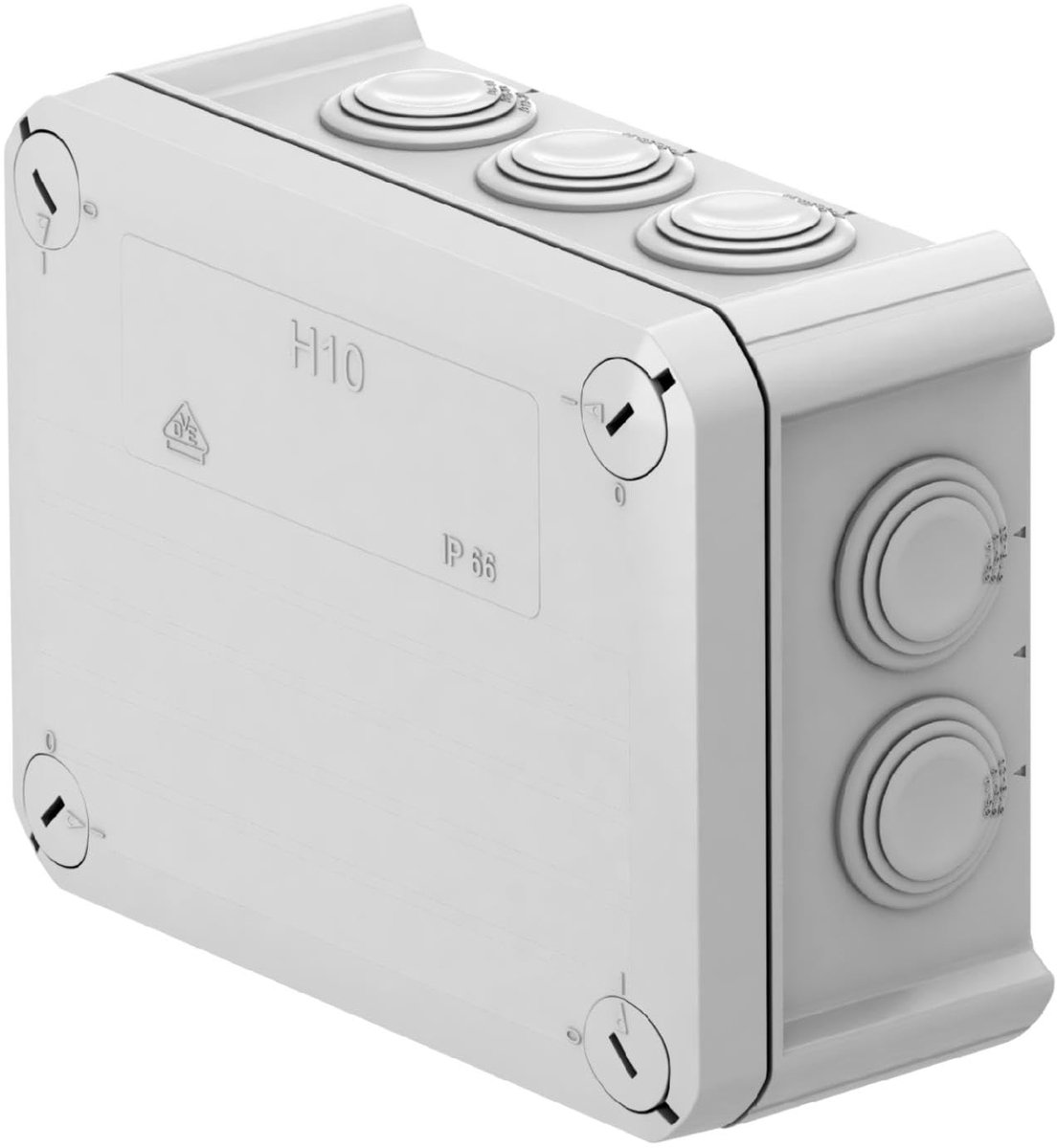 Kabeldoos H10 150x116x67 mm - lichtgrijs - mortise seal - waterdicht IP66 - ShopVlot