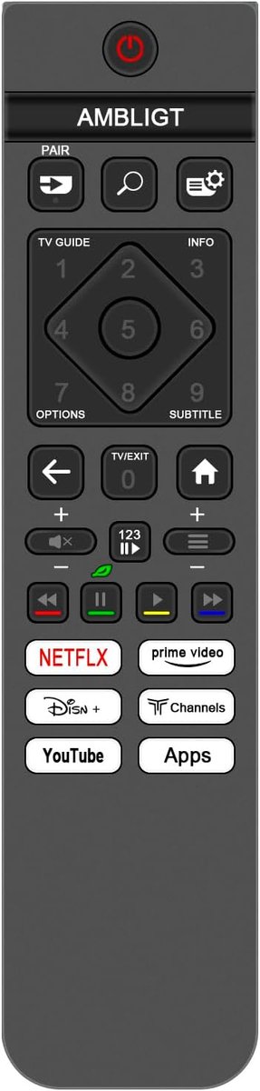 Vervangende afstandsbediening - Compatibel met Philips TV's - Geen spraakfunctie - Eenvoudig in gebruik - ShopVlot