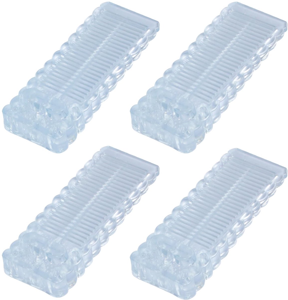Deurstopper rubber 4 stuks - anti-slip - duurzame vergrendeling - voor binnen en buiten - ShopVlot