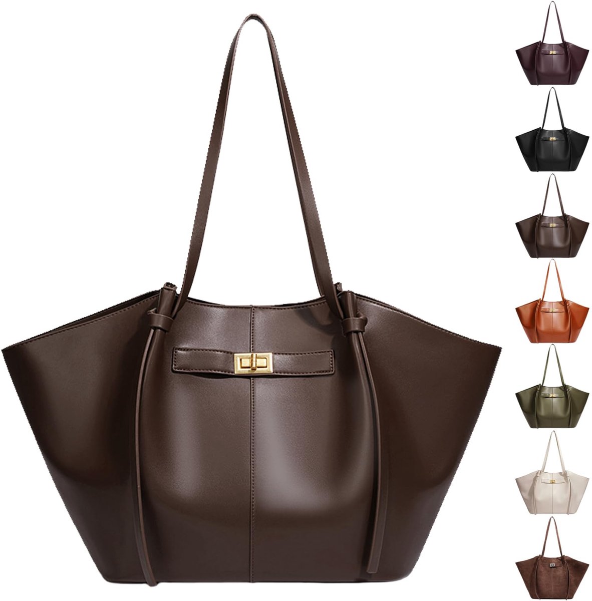 Tote Bag dames - grote shopper tas - PU hengseltas - ideaal voor werk en reizen - ShopVlot