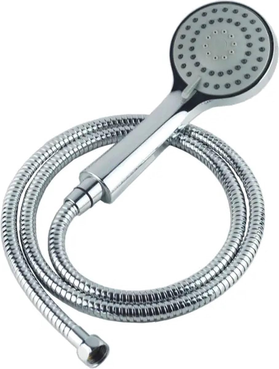 Handdouche met slang - hoge druk douchekop - 3 straaltypes - waterbesparend en milieuvriendelijk - SnelShoppen