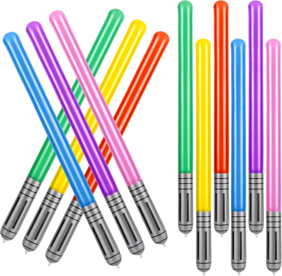 Ballonnen, zwaardstickballonnen, PVC-lichtzwaard voor feestartikelen, feestdecoratie, Halloween-themafeest, cosplay, 6 kleuren