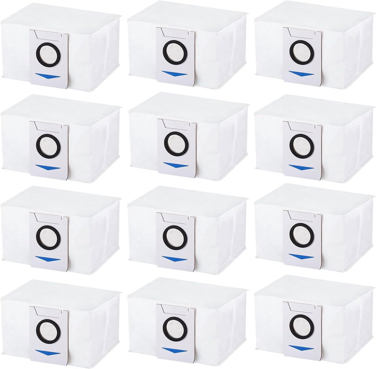 12 stuks vervangende stofzakken voor Ecovacs Deebot X1 Omni/X1 Pro/T10 Pro/T20 OMNI robotstofzuiger