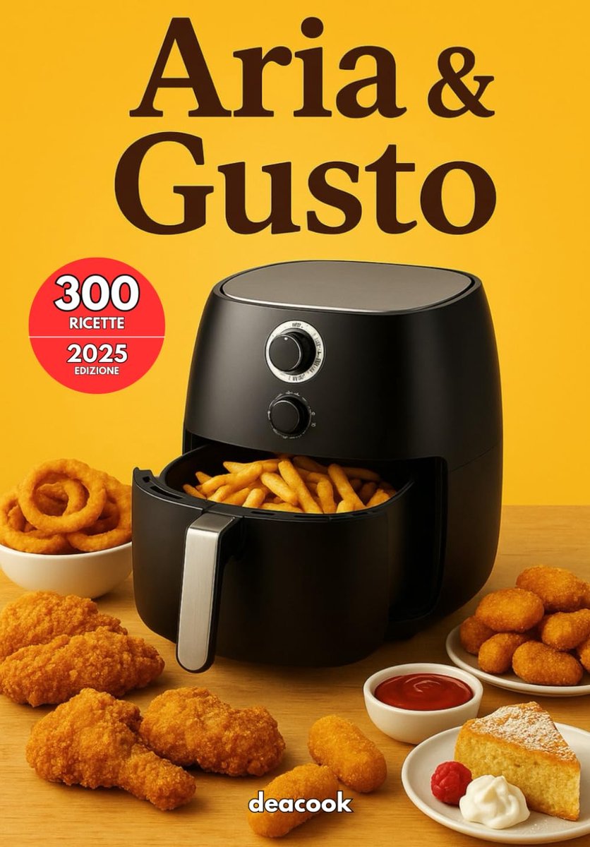 & Gusto: 300 Ricette Salutari per la Friggitrice ad Aria di antipasti, primi e secondi piatti, contorni e dolci: ricette semplici, veloci e ... italiane con anche ricette tipiche regionali