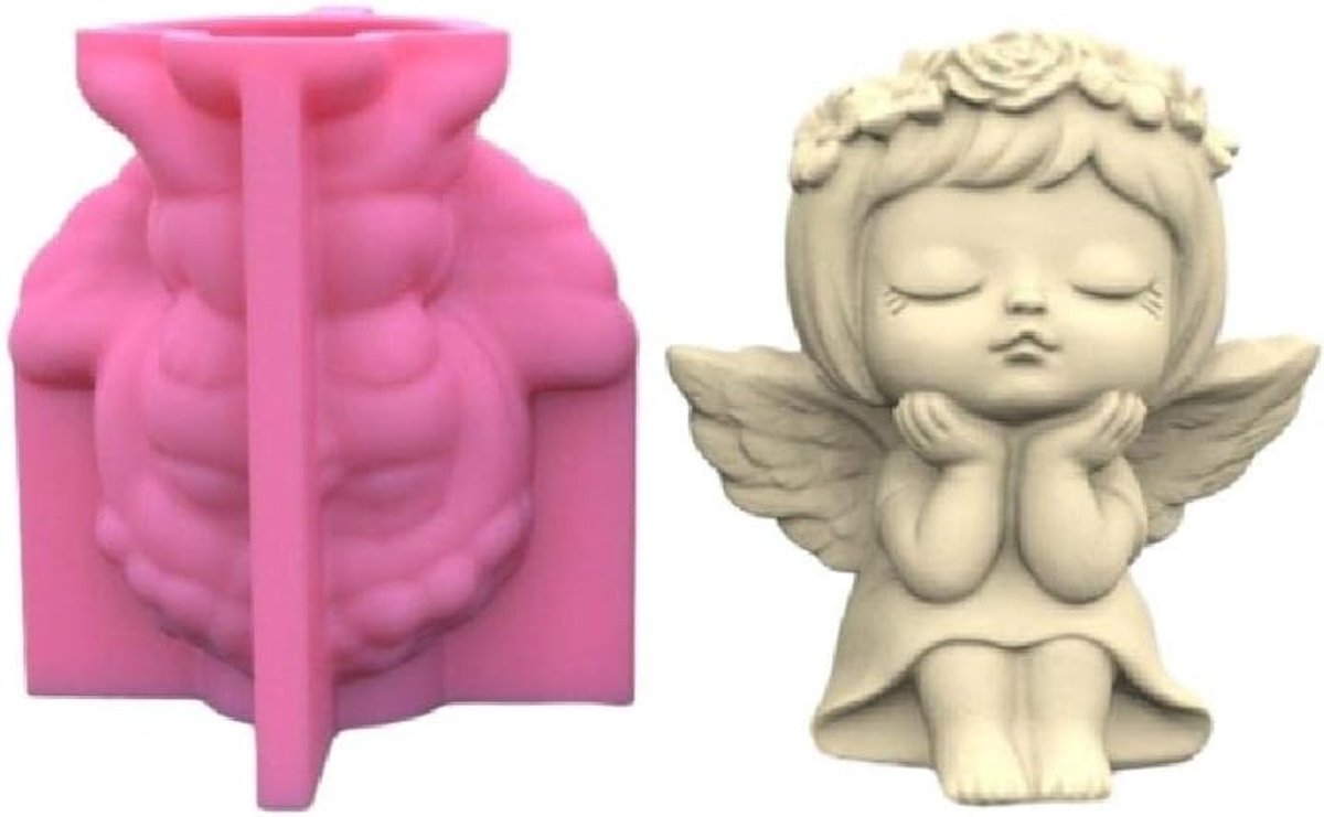 Harsvorm, gips, bloempot, siliconen vormen, engel-epoxyhars, gietvormen voor doe-het-zelf sieraden, opbergdoos, penhoudervormen voor hars, pennenhoudervormen voor epoxyhars