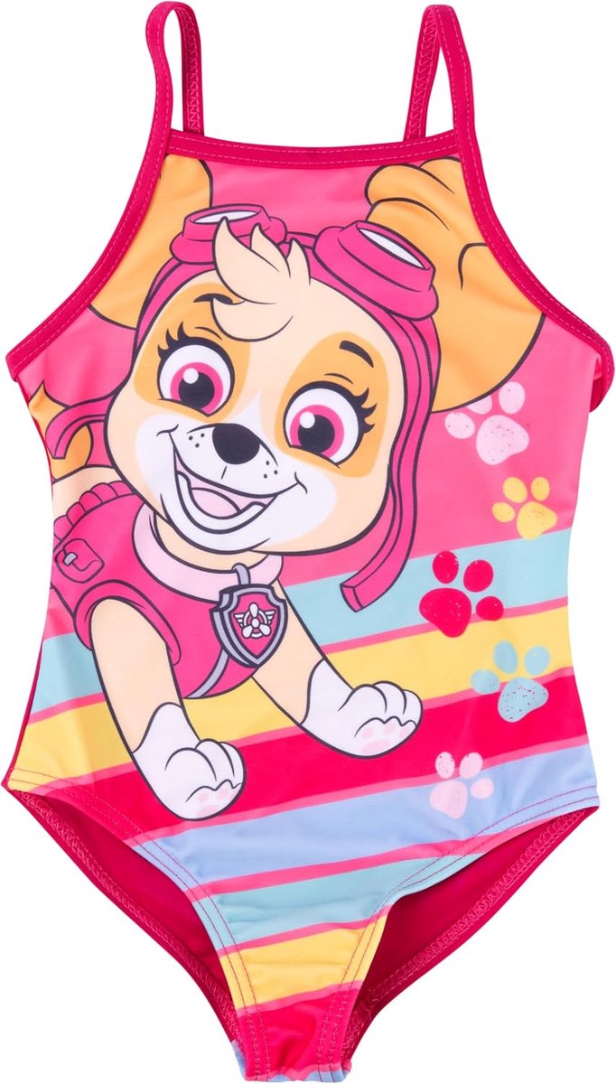 Patrol badpak voor meisjes - Skye kinderzwempak roze