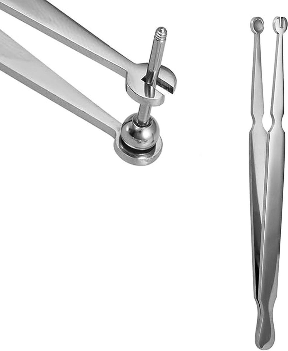 Piercingstaaf, piercingstang voor piercingclips voor alle piercingstaven, veelzijdig gereedschap voor oorpiercing, waterlip, tong, septum wenkbrauwen