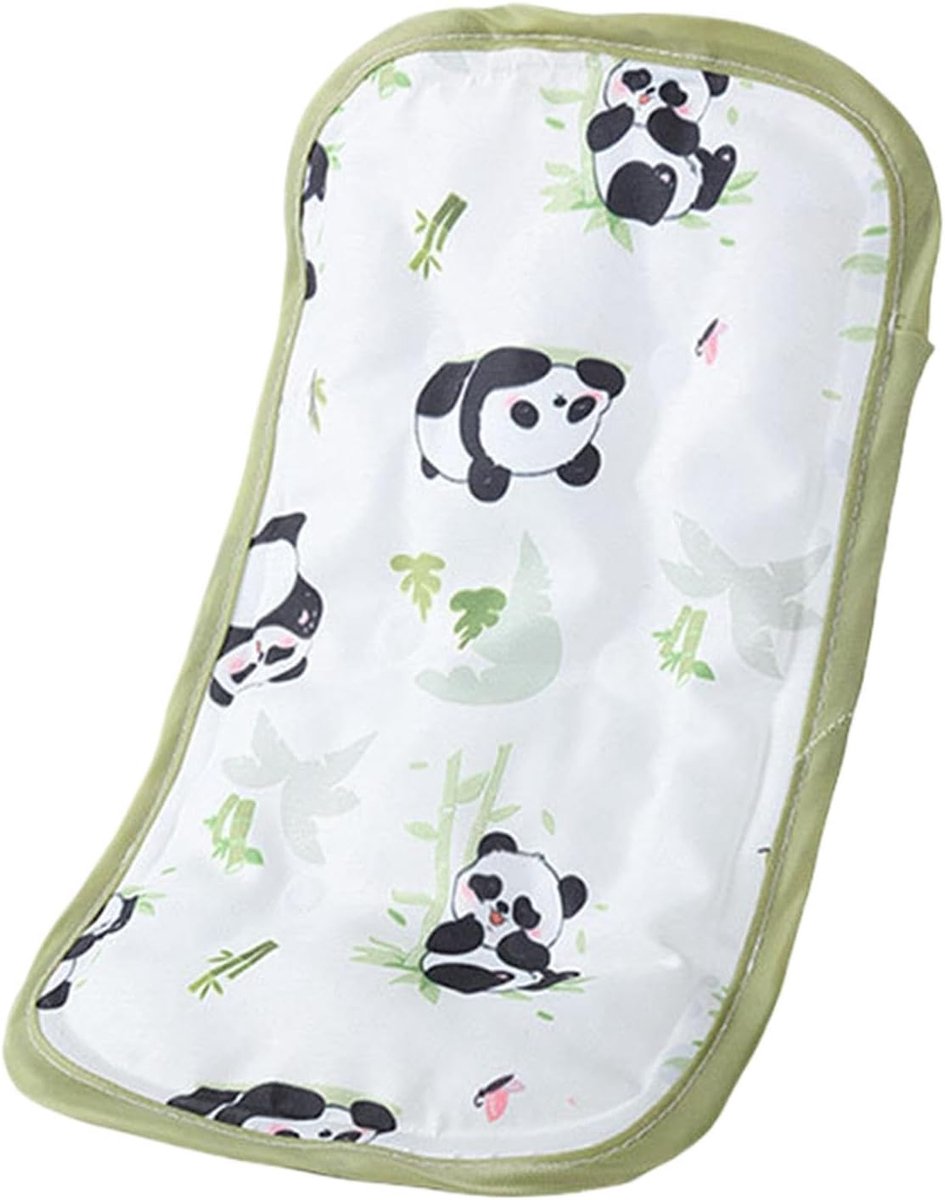 Borstvoedingskussen voor kinderen, 28 x 16 cm, zweetverminderende bekleding, verstelbare elastische band, dierenmotieven, koelmat, nek en borst, hittebescherming bij oververhitting