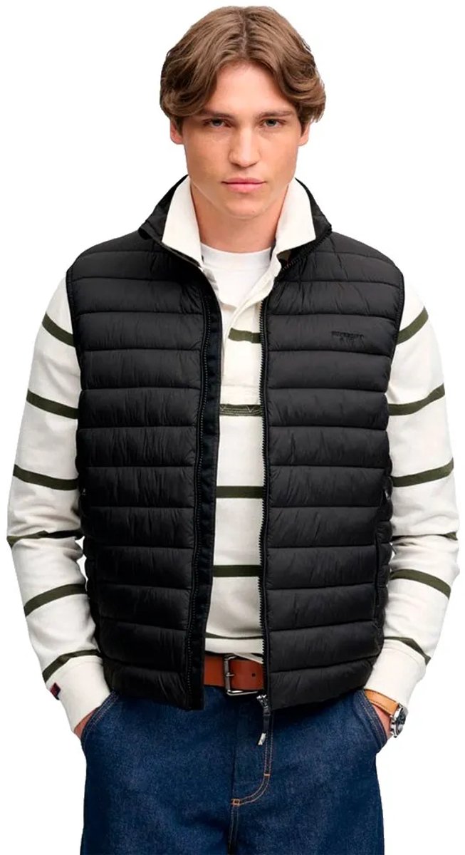 Superdry - Fuji Lite Gewatteerd Gilet - Heren - Gilets