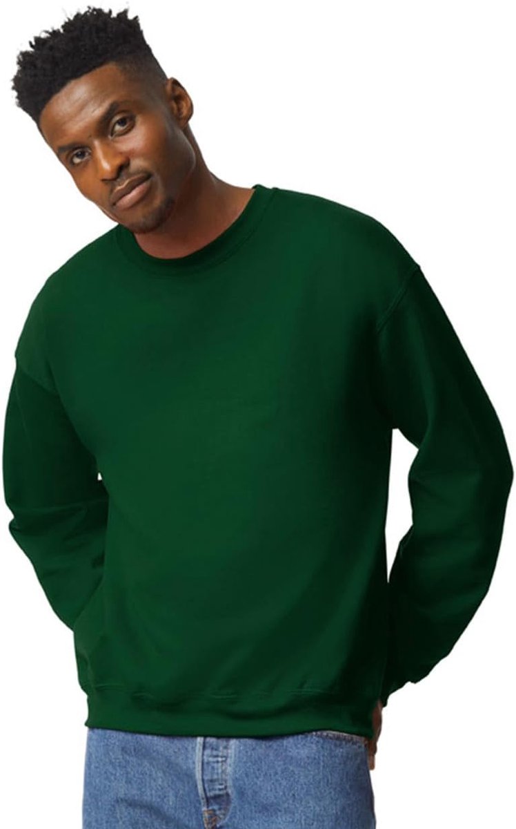 Heavy Blend Crewneck Sweatshirt voor heren, uniseks, katoen met ronde hals in vele kleuren, grote maten, S, M, L, XL, XXL, 4XL, 5XL