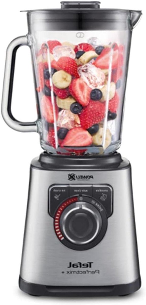 High Speed Blender - Smoothie Maker - Gezonde Maaltijden Bereiden - Powelix Technologie - 2L - RVS/Donkergrijs