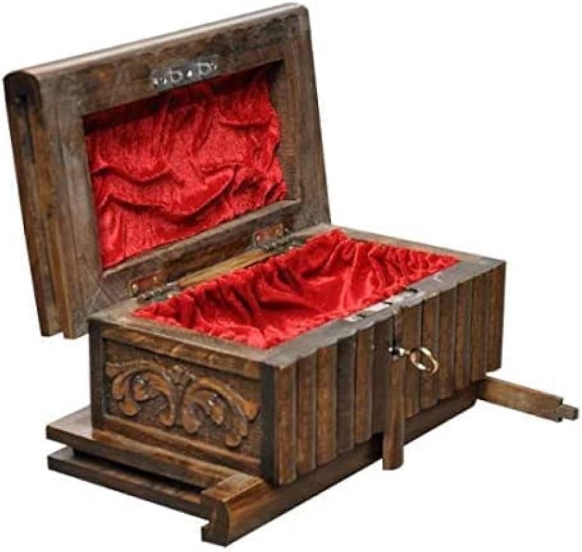 Treasure Secret Magic Box Hand Made Unieke Sieraden Doos met Verborgen Sleutel