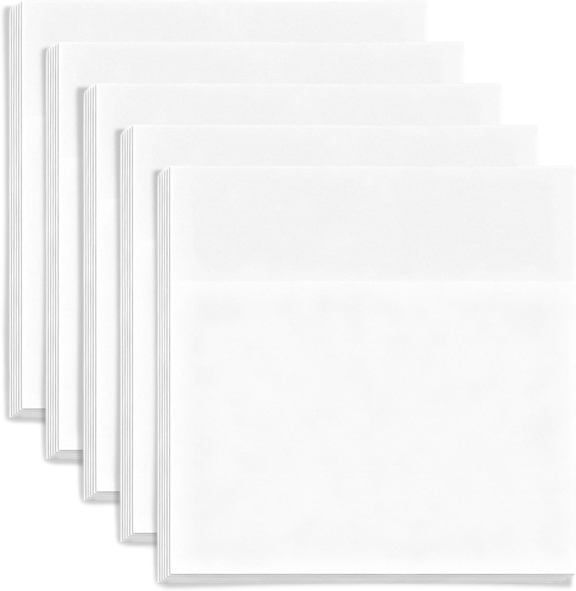 Plaknotities, 50 vellen 7 x 7 cm heldere kleverige notities tabs, doorschijnende kleverige notitieblokken voor boeken annotatie, doorzichtige kleverige notitie voor school kantoor