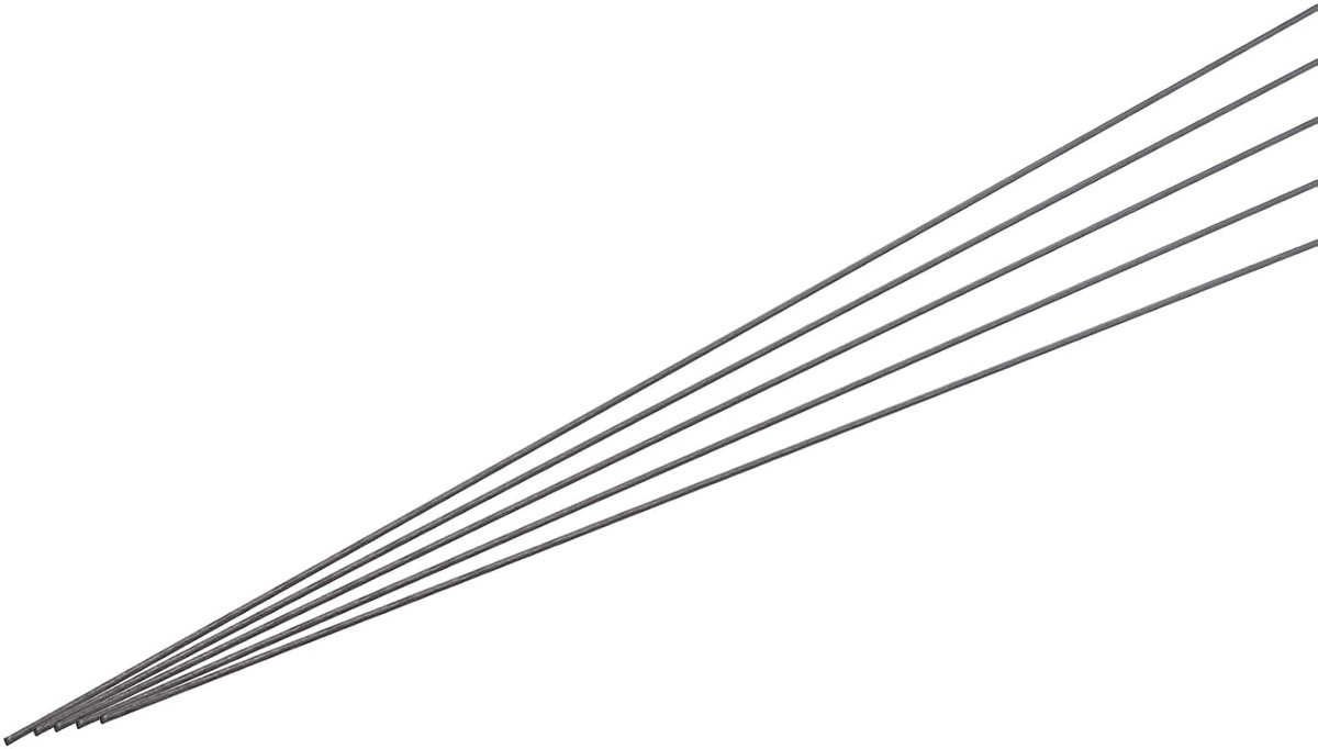 Koolstofvezelstaaf, 0,5 mm x 400 mm voor RC Auto Vliegtuig DIY Gereedschap Vleugelbuis Quadcopter Arm, Verpakking van 5