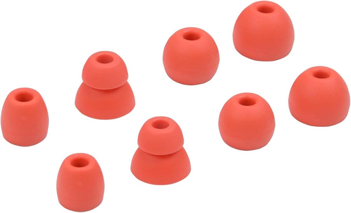 Vervangende Oordopjes - Oorkappen Oordopjes - Muziek Luisteren - Verschillende Maten - 4 Paar - Rood