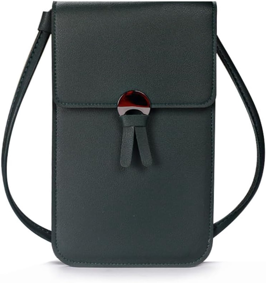 Schoudertas Dames - Mini Mobiele Telefoon Tas - Transparant PU Leer - Geschikt voor Touchscreen - SnelShoppen