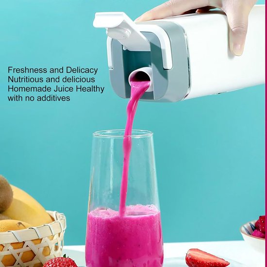 Draagbare Blender - USB Blender - Gezonde Dranken Maken - Efficiënt IJs Crushen - 9.9 x 9.4 x 9.9 cm — afbeelding 5