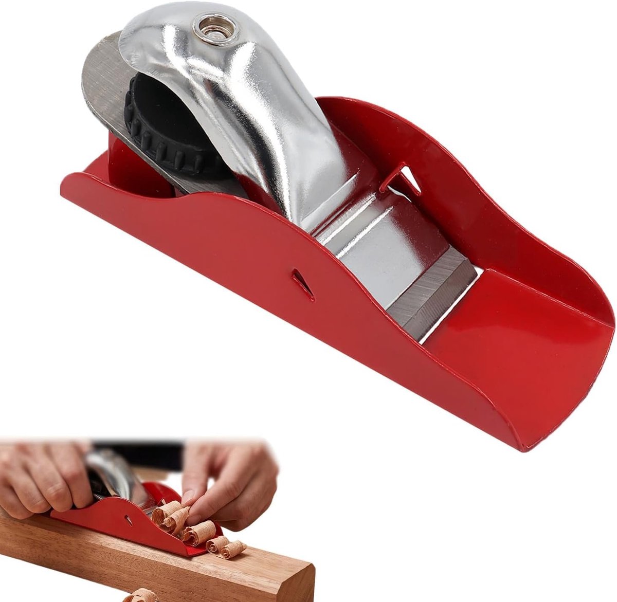 Handmatige mini-houtschaaf - compact en licht - ergonomisch ontwerp - ideaal voor meubelreparatie - SnelShoppen