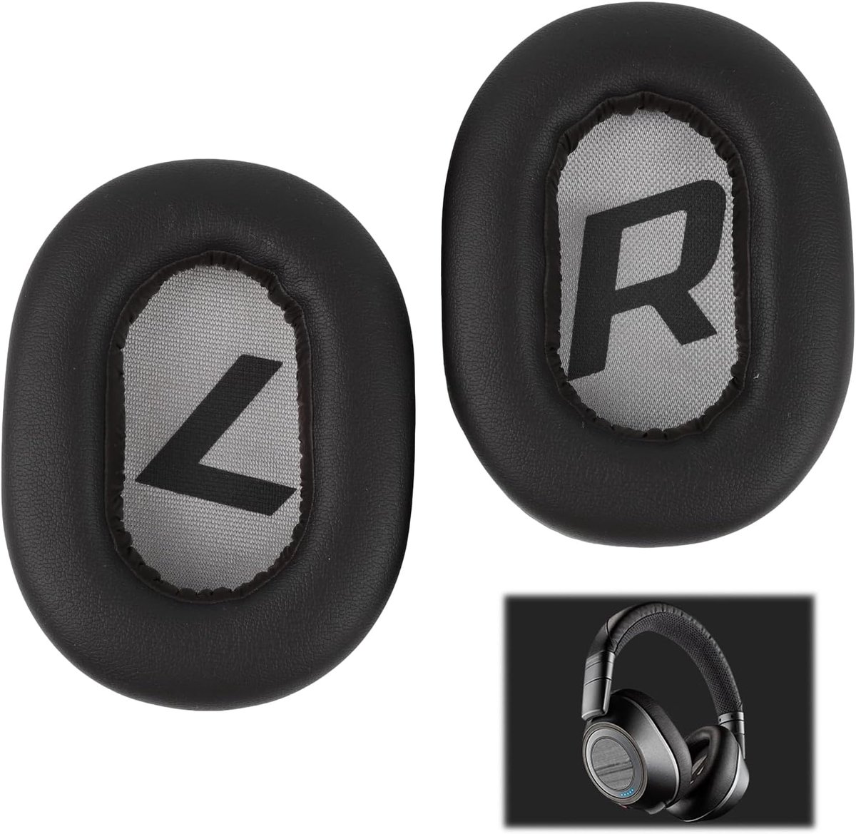 Vervangende oorkussens voor Bluetooth hoofdtelefoon - Faux leer - Verbeterd comfort - SnelShoppen