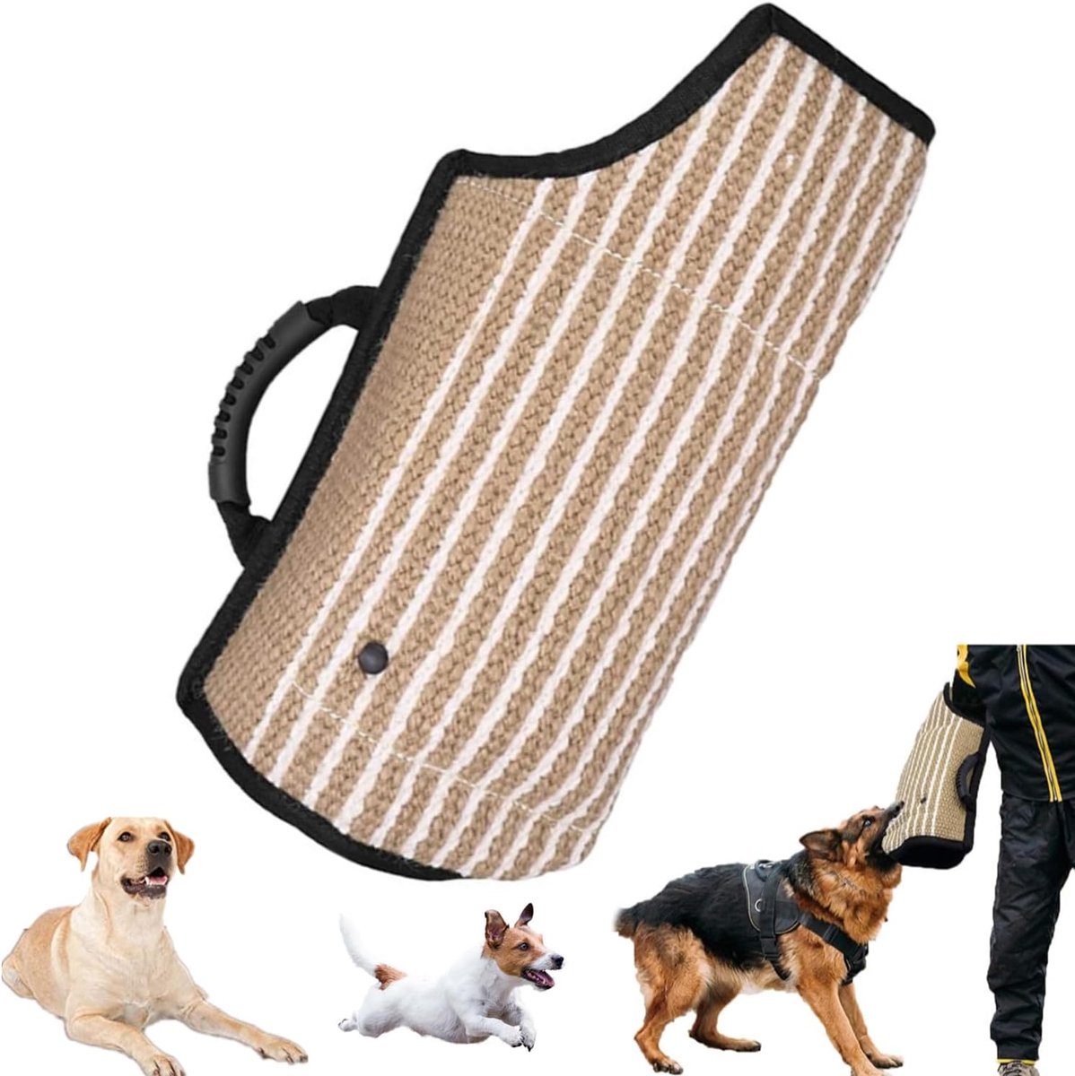 Hond bijtbeschermers grote hond - jute bijtmanchet - beschermende sleeve - ideaal voor training - SnelShoppen