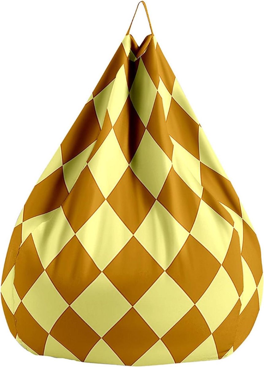 Zitzak Hoezen - Stoelhoes Bankhoes - Speelgoed Opbergen - Zonder Vulling - 70x80cm - Ruitpatroon