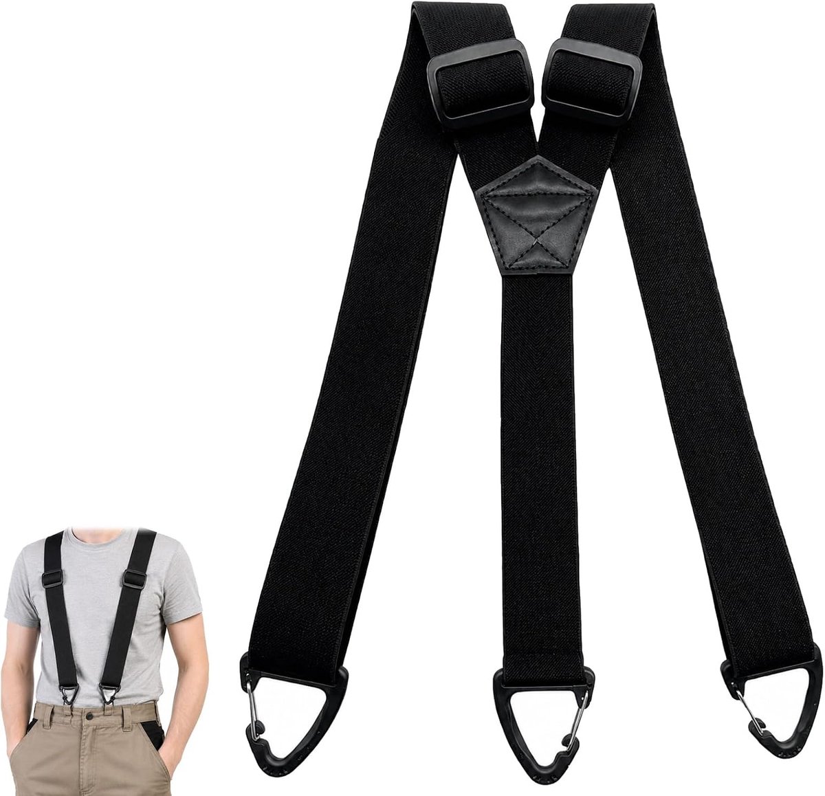 Suspenders extra sterk 3.8 cm - verstelbaar en duurzaam - voor optimale ondersteuning - SnelShoppen