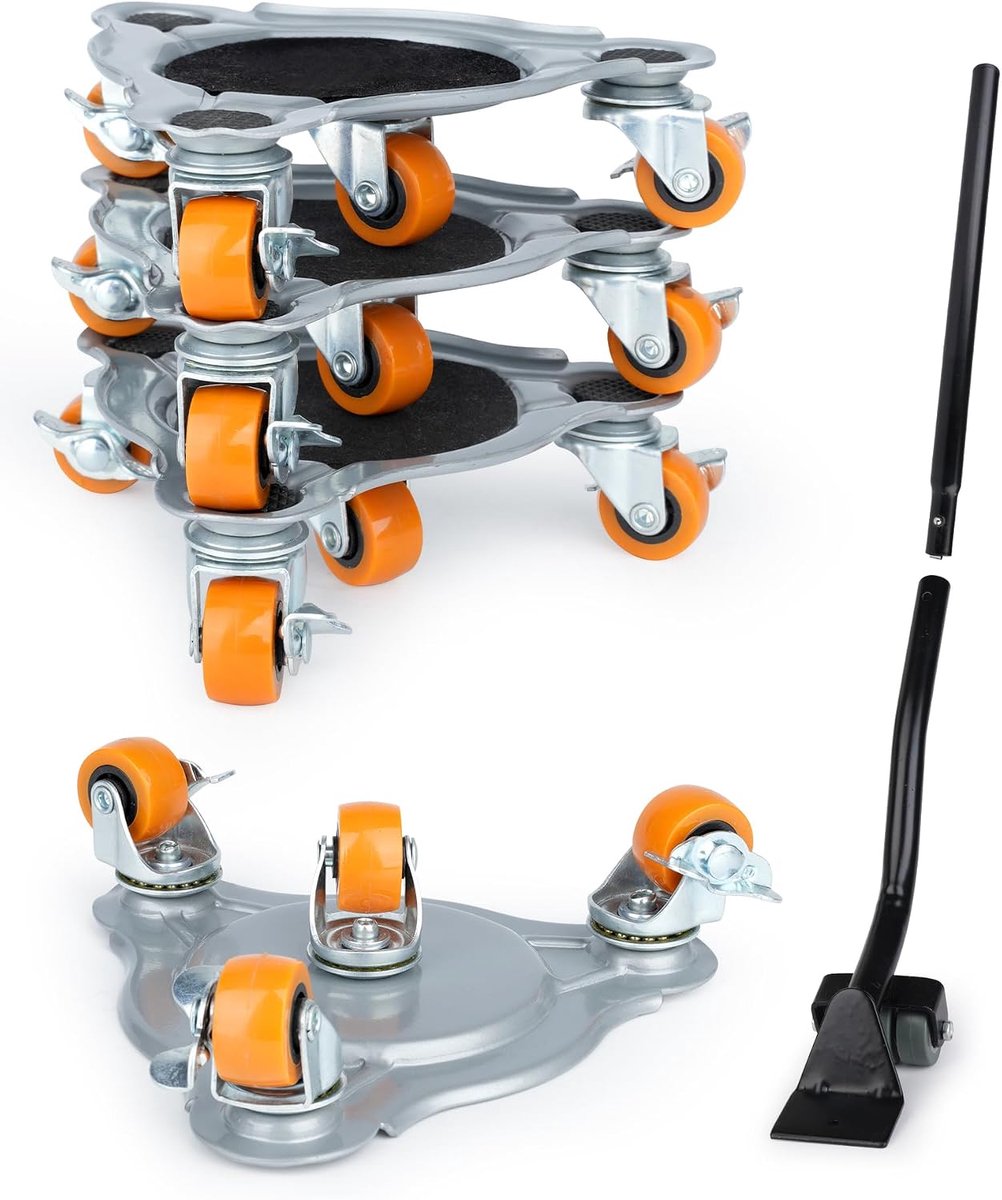 Meubelverhuizer met 4 360° draaiwielen - 400 kg capaciteit - stevig en stabiel - ideaal voor zware meubels - ShopVlot