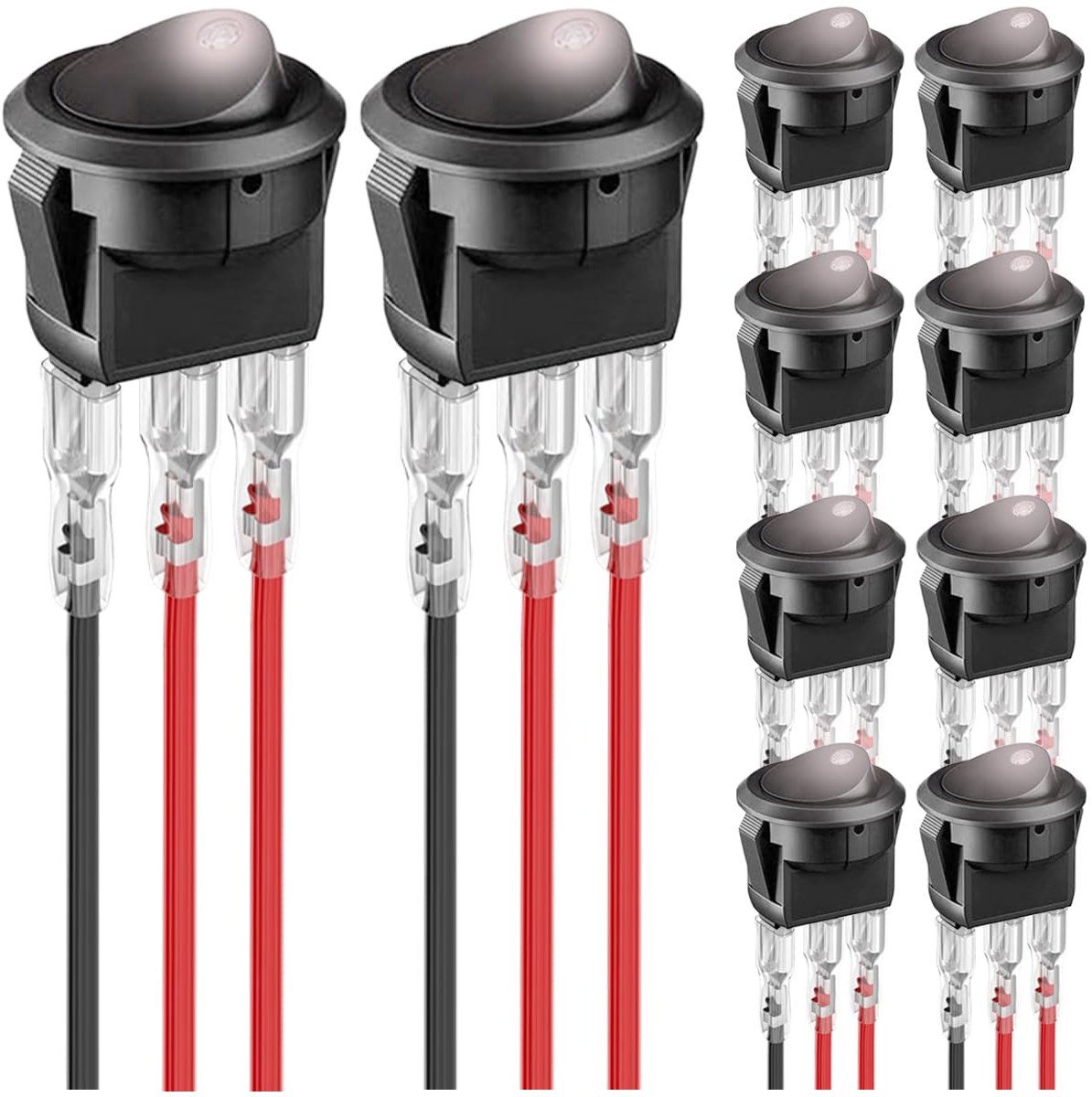 Rocker Switch 12V 20A - Wit LED - 3 Pin - Voor eenvoudig schakelen - ShopVlot