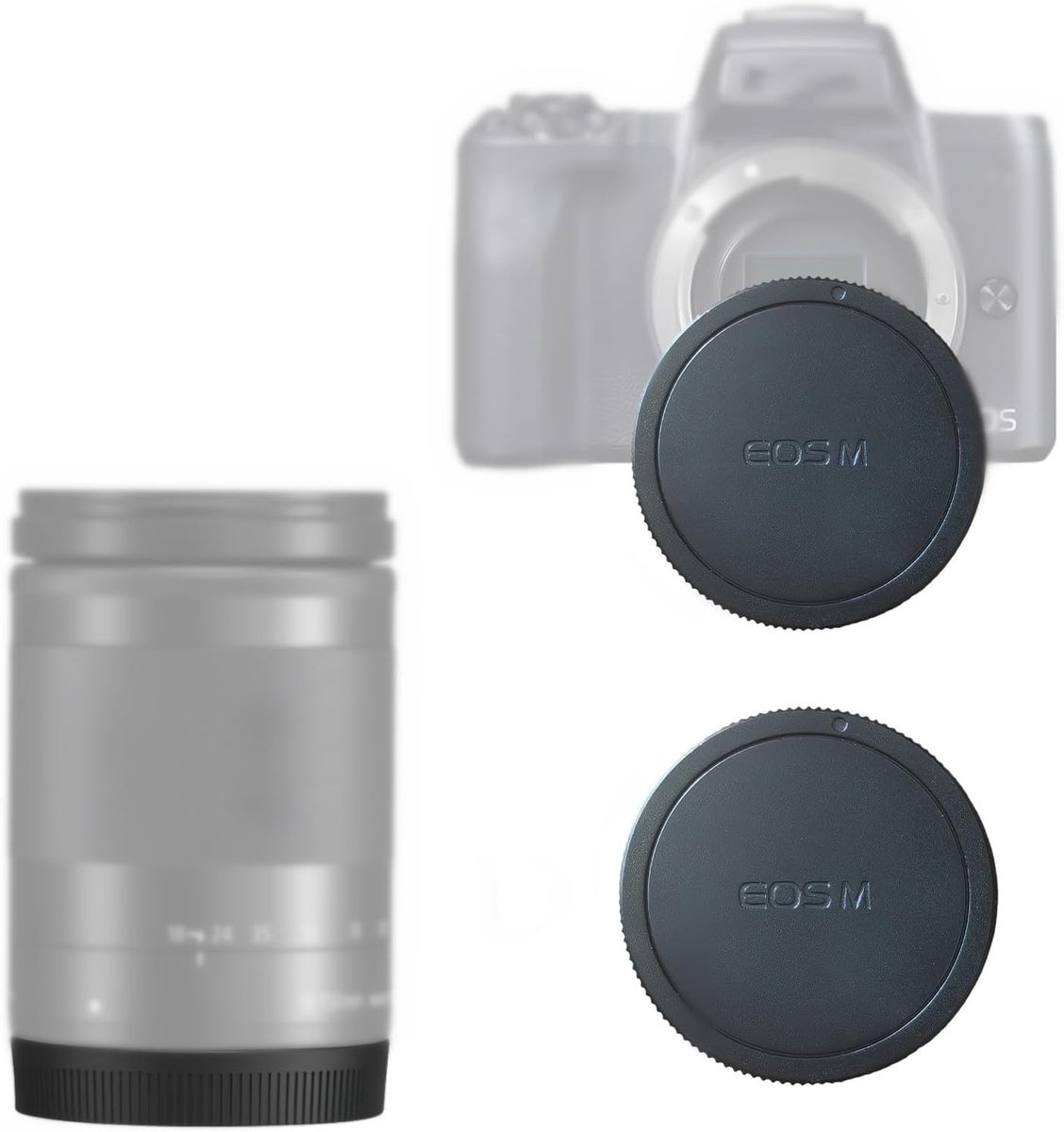 Camera body en achterlensdop - Compatibel met EF-M camera's - Beschermt tegen stof - Ideaal voor opslag - ShopVlot