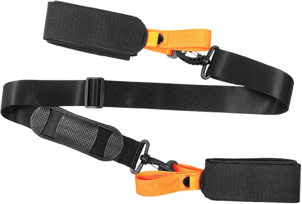 Ski belt 75-120 cm - nylon en EVA - robuust en duurzaam - ideaal voor het vervoeren van ski's - ShopVlot